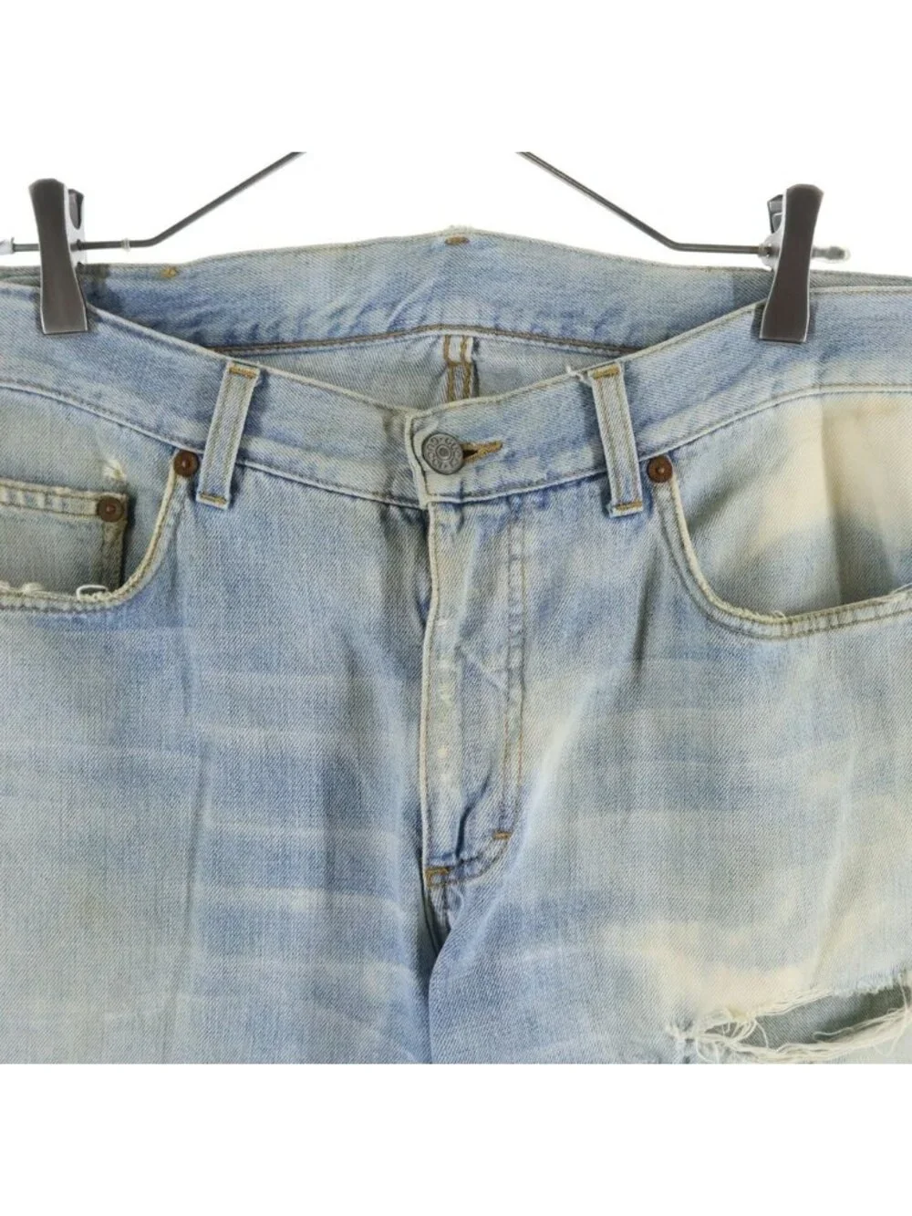 Gucci Distressed Organic Denim Pants Indigo